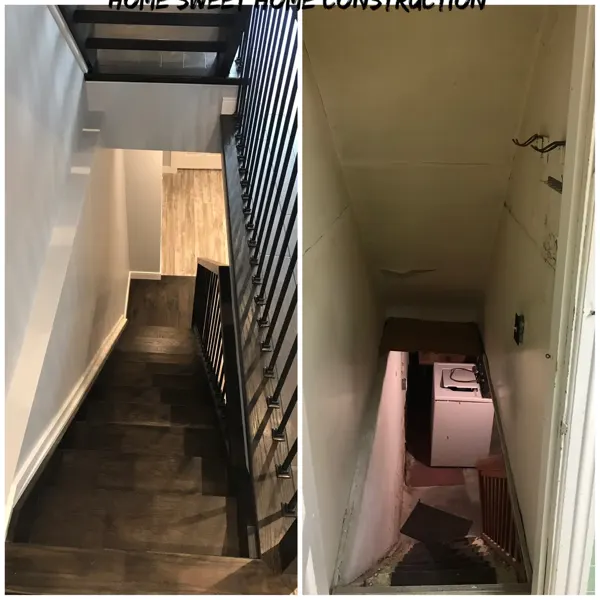 Completed staircase and landing