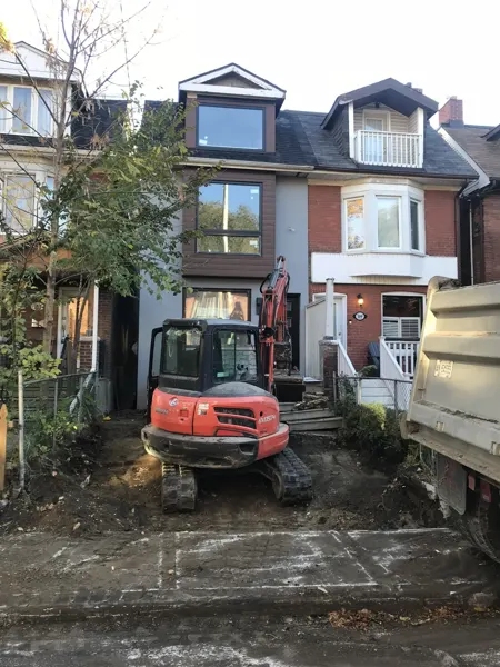 Front yard and entry work in progress