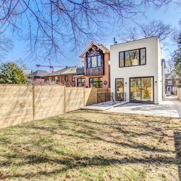 Completed rear addition — garden-facing elevation