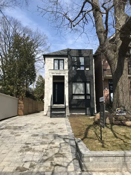 Completed front exterior — full view from the street