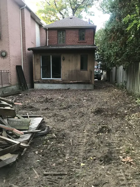 Before — original rear elevation and extension