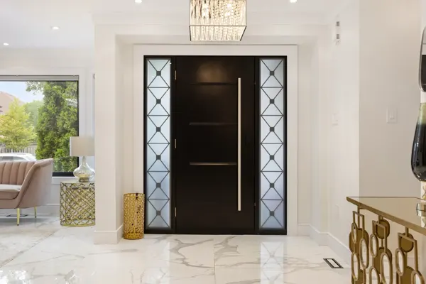 Finished entrance viewed from inside