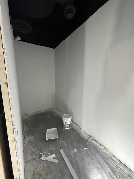 Treatment room painting and floor preparation