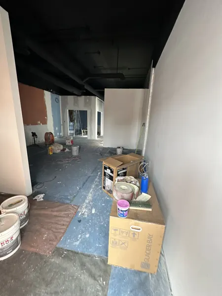 Salon circulation and wall preparation