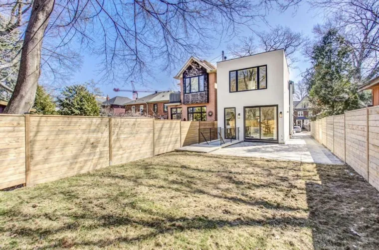 Completed rear addition — garden and full rear elevation