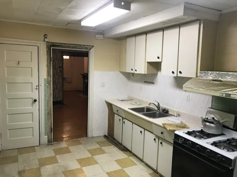 Original kitchen cabinets
