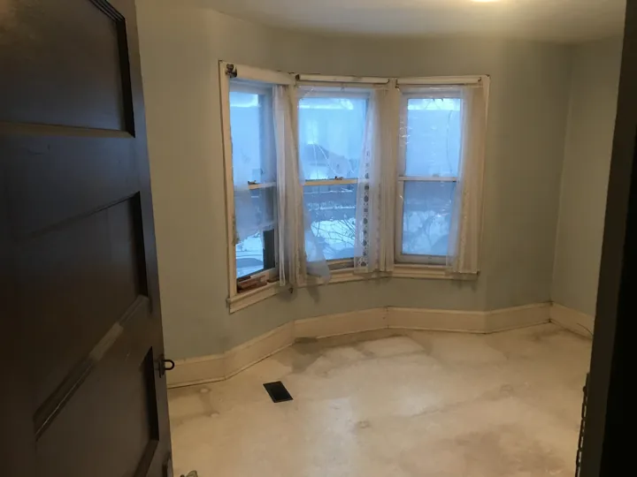Original front room and bay window